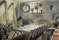 La habitación del ático de Eric Ravilious, 1934 - Postal