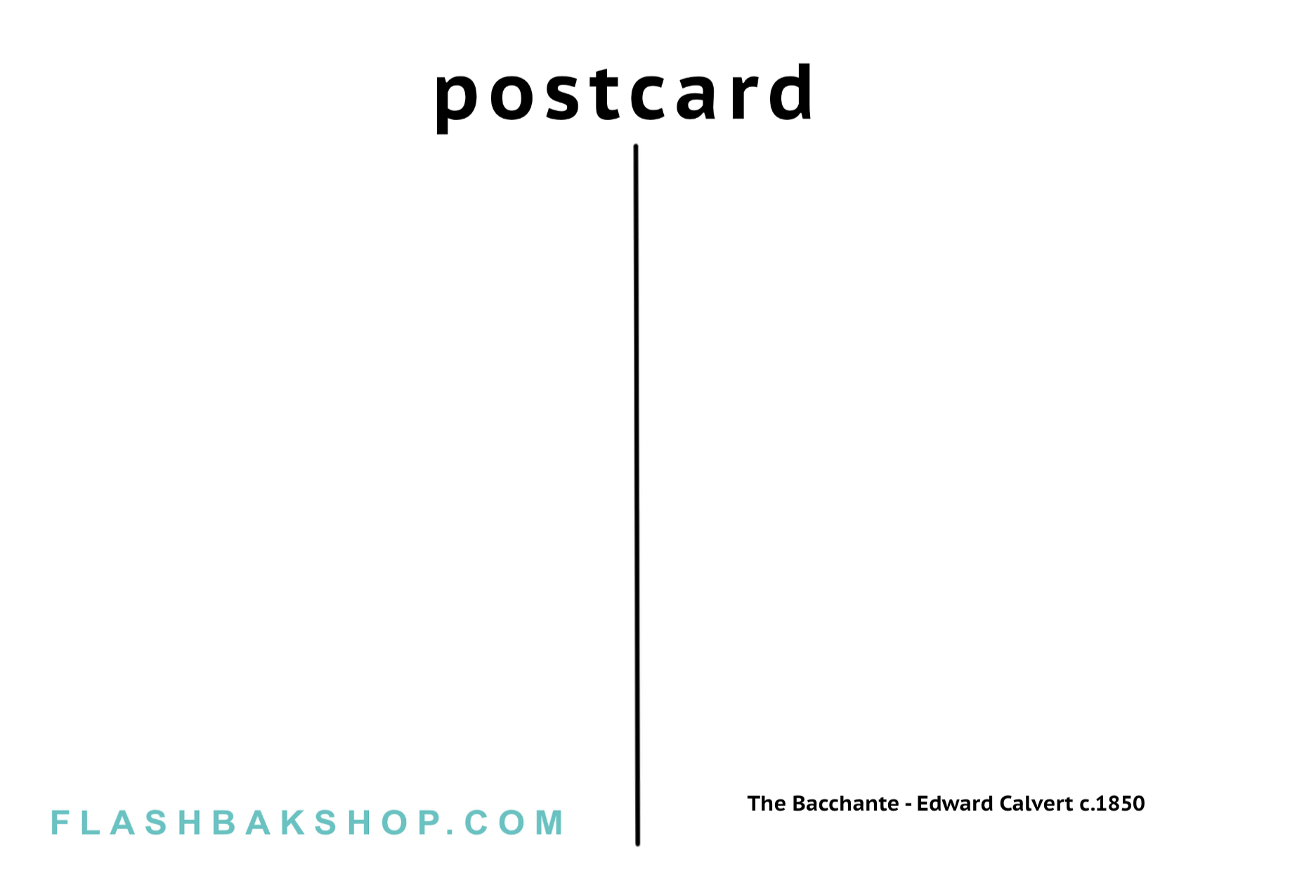 La bacante de Edward Calvert, c.1850 - Postal