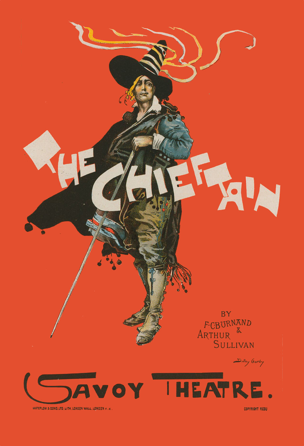 The Chieftain by Dudley Hardy, 1895 - Postcard