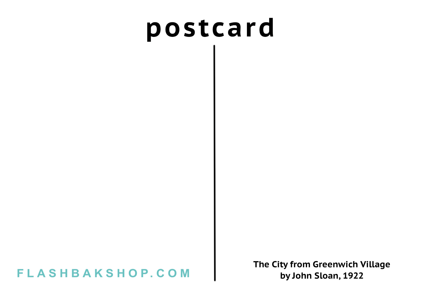 La ciudad de Greenwich Village de John Sloan - 1922 - Postal