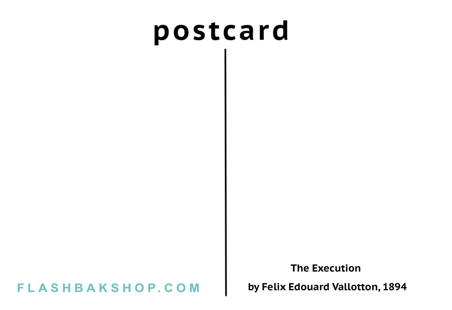 L'Exécution de Félix Edouard Vallotton, 1894 - Carte postale