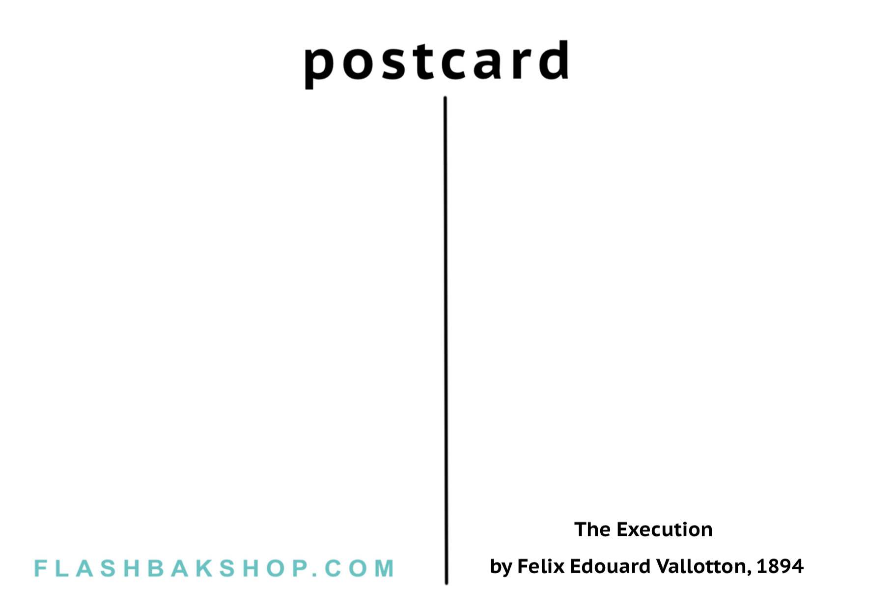 The Execution by Felix Edouard Vallotton, 1894 - Postcard