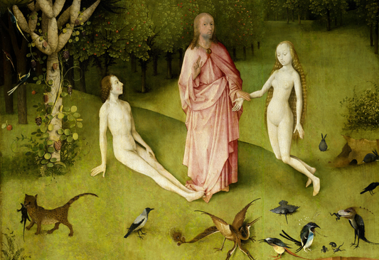 The Garden of Earthly Delights (detail 4) By Hieronymus Bosch, c.1500 - Postcard