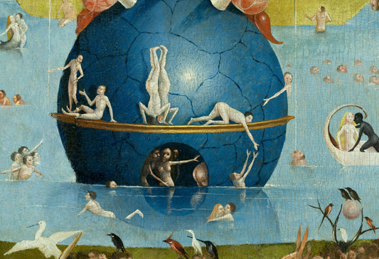 The Garden of Earthly Delights (detail 6) By Hieronymus Bosch, c.1500 - Postcard
