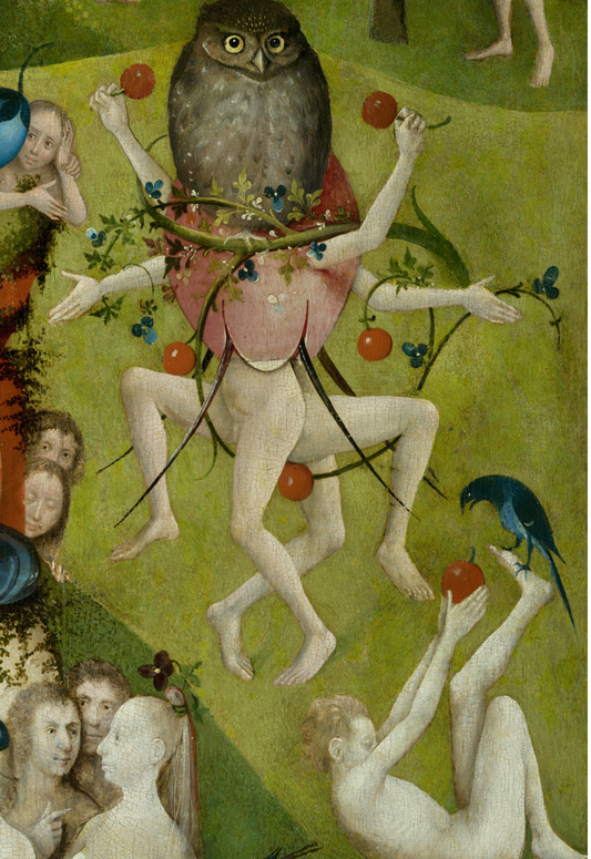 The Garden of Earthly Delights (detail 8) By Hieronymus Bosch, c.1500 - Postcard