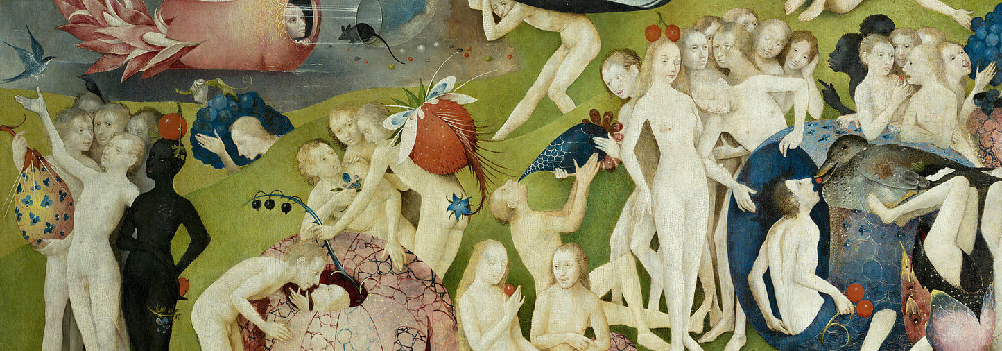 Le jardin des délices terrestres par Hieronymus Bosch, vers 1500 (détail) - Papier d'emballage