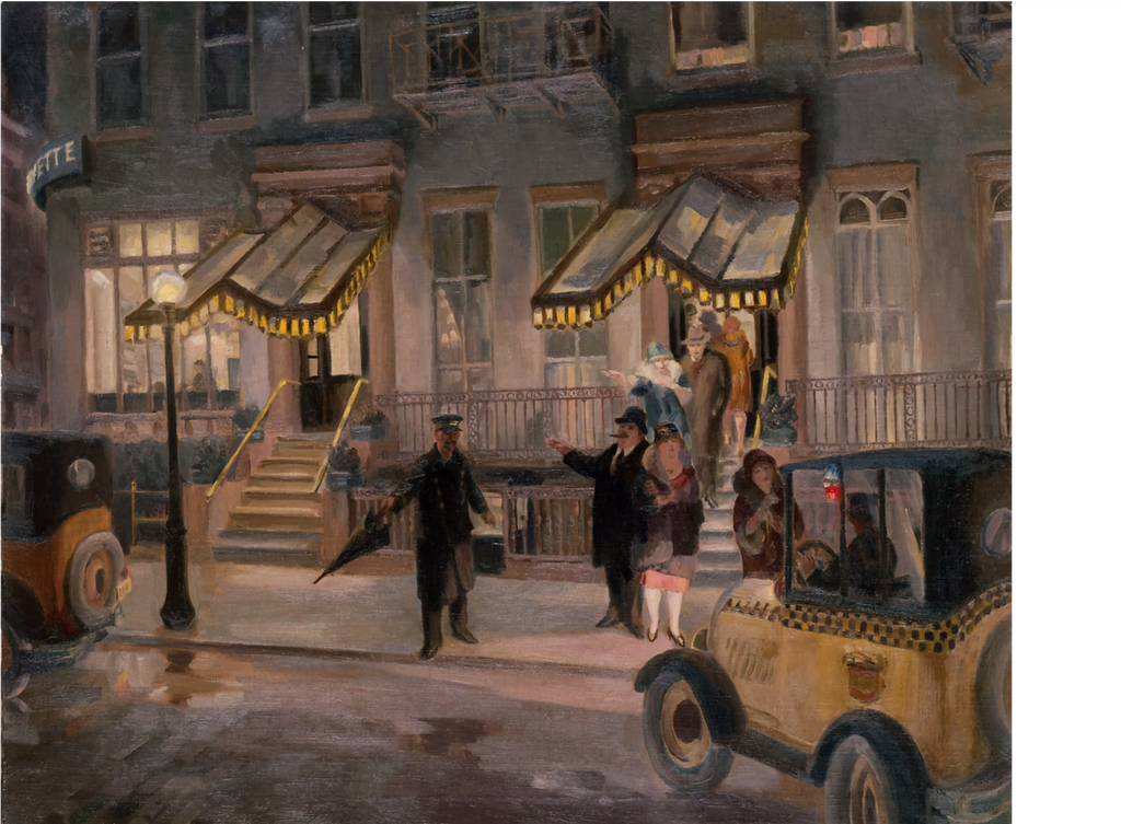 El Lafayette de John Sloan, 1927 - Postal