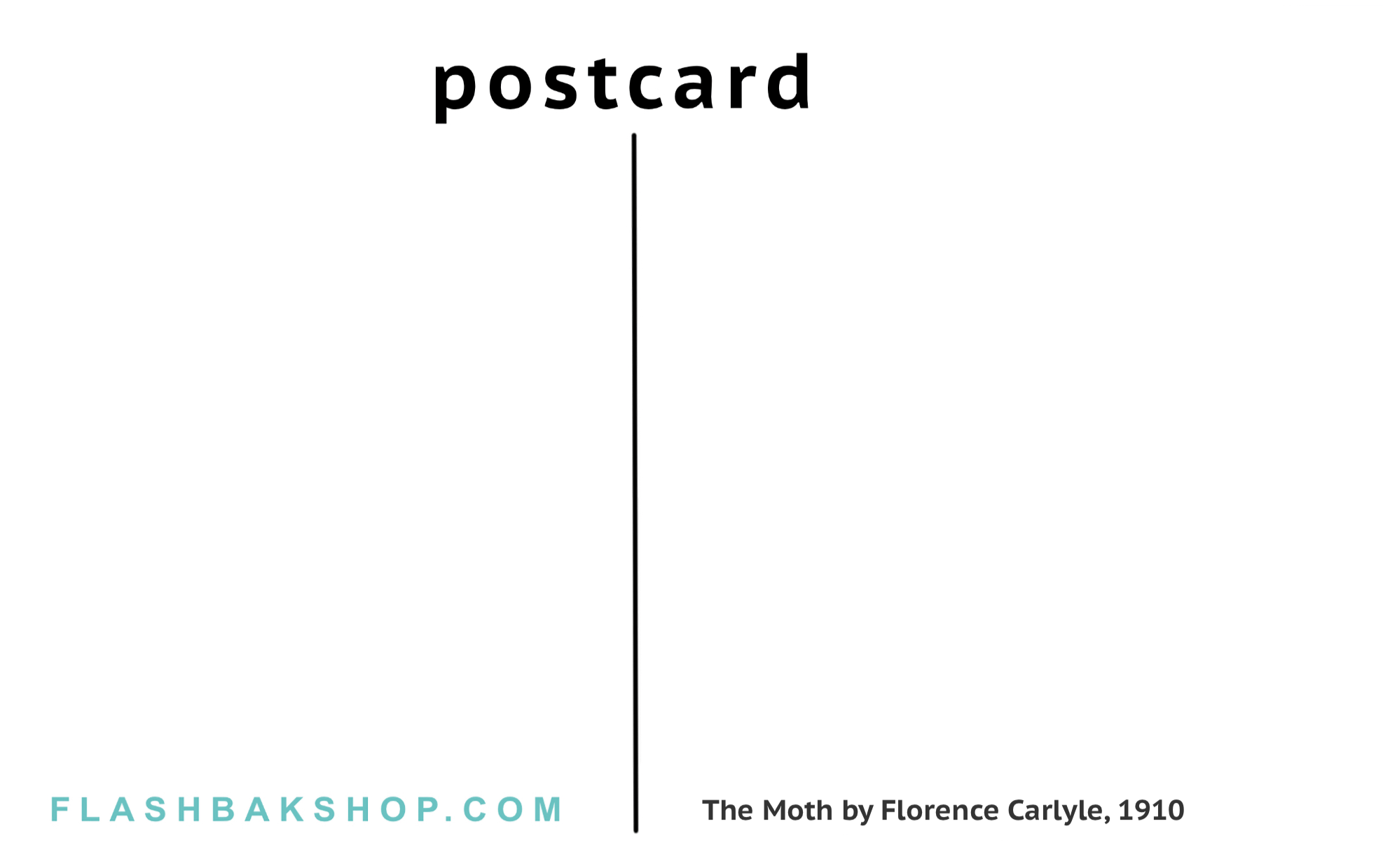 The Moth by Florence Carlyle, 1910 - Postcard