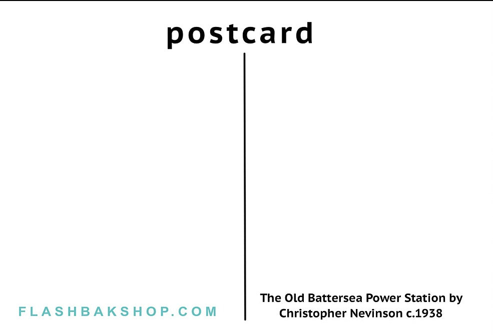 The Old Battersea Power Station by Christopher Nevinson, c.1938 - Postcard