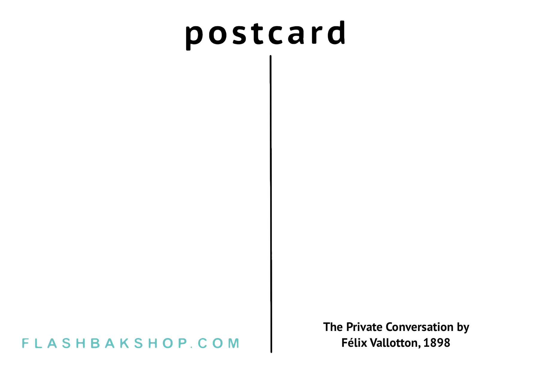 The Private Conversation by Félix Vallotton, 1898 - Postcard