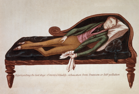 La última etapa del agotamiento mental y corporal por el onanismo o la autocontaminación, 1845 - Postal