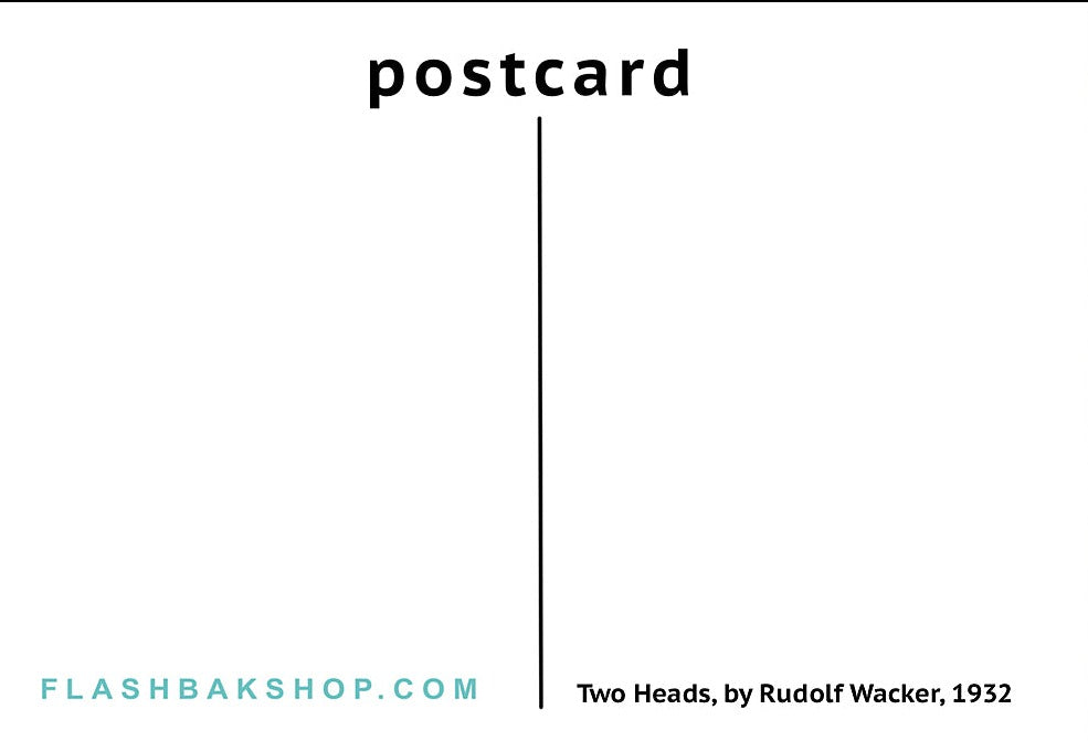 Deux têtes, de Rudolf Wacker, 1932 - Carte postale