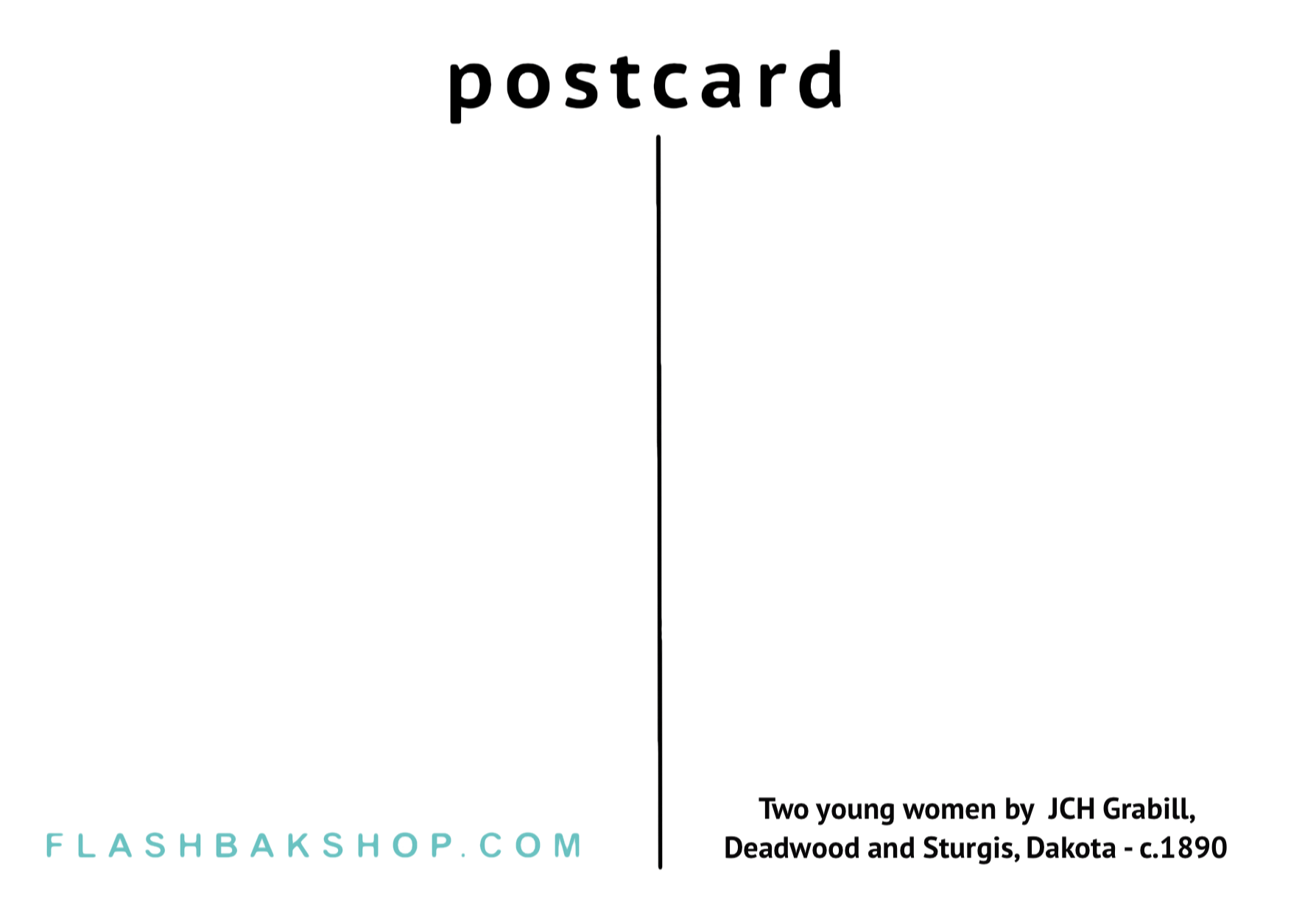 Dos mujeres jóvenes por JCH Grabill, Deadwood y Sturgis, Dakota, c.1890 - Postal 