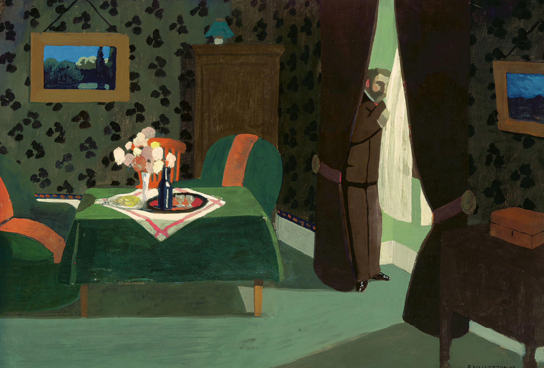 Waiting (L'Attente) by Félix Vallotton, 1899 - Postcard