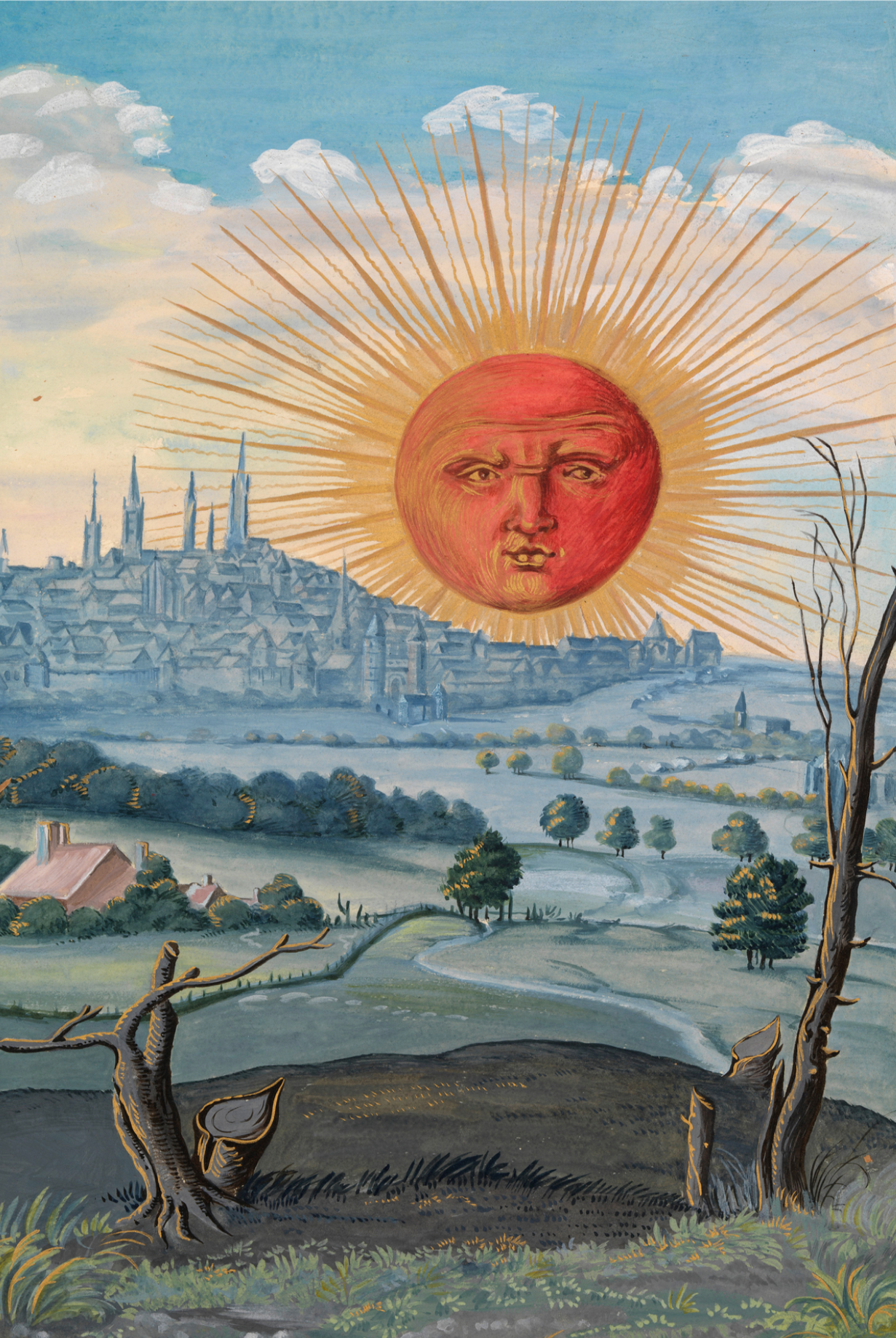 The Alchemical Great Work after Salomon Trismosin's sixteenth-century alchemical manuscript, Splendor Solis - Postcard