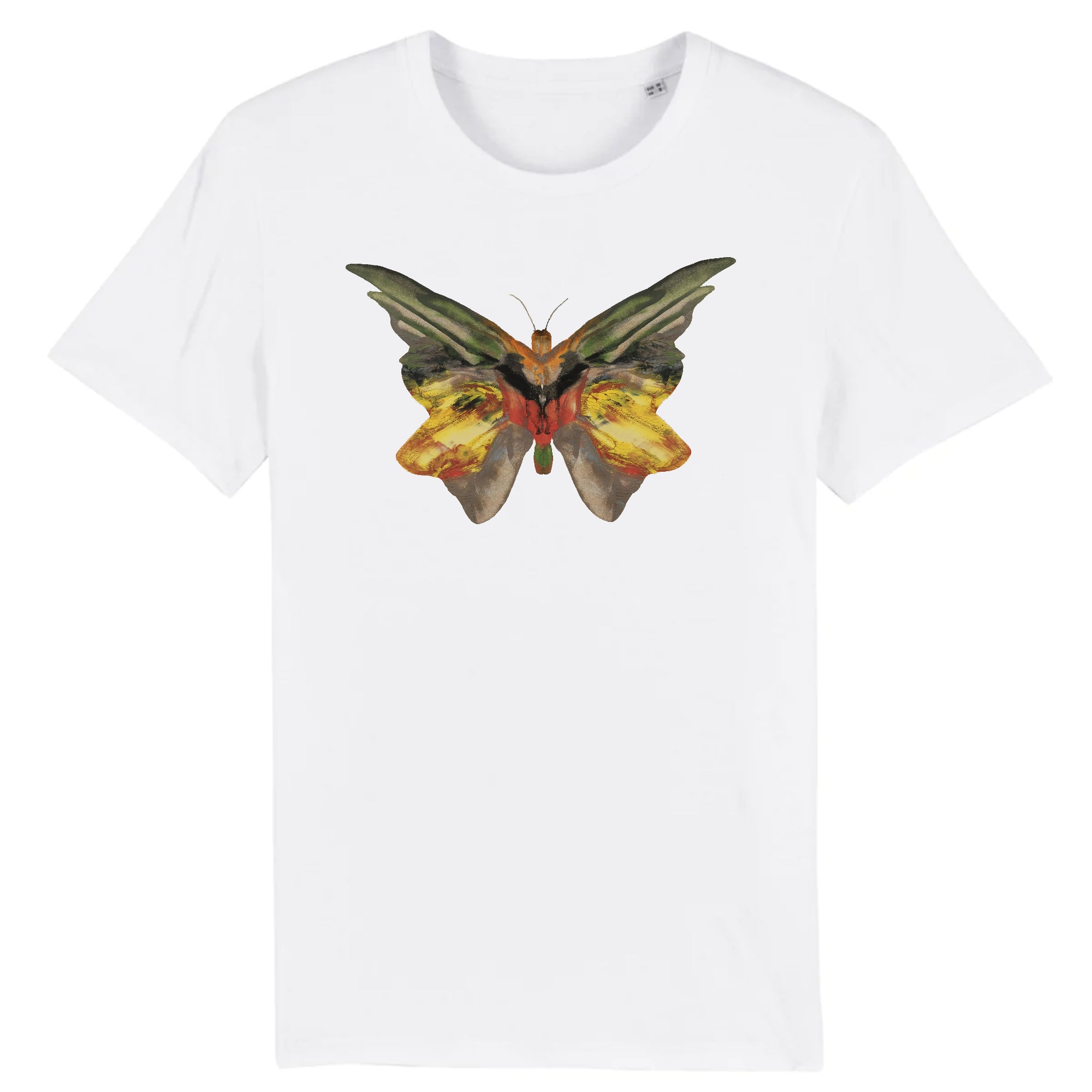 Butterfly 1 by Albert Bierstadt, c.1890 - Organic Cotton T-Shirt