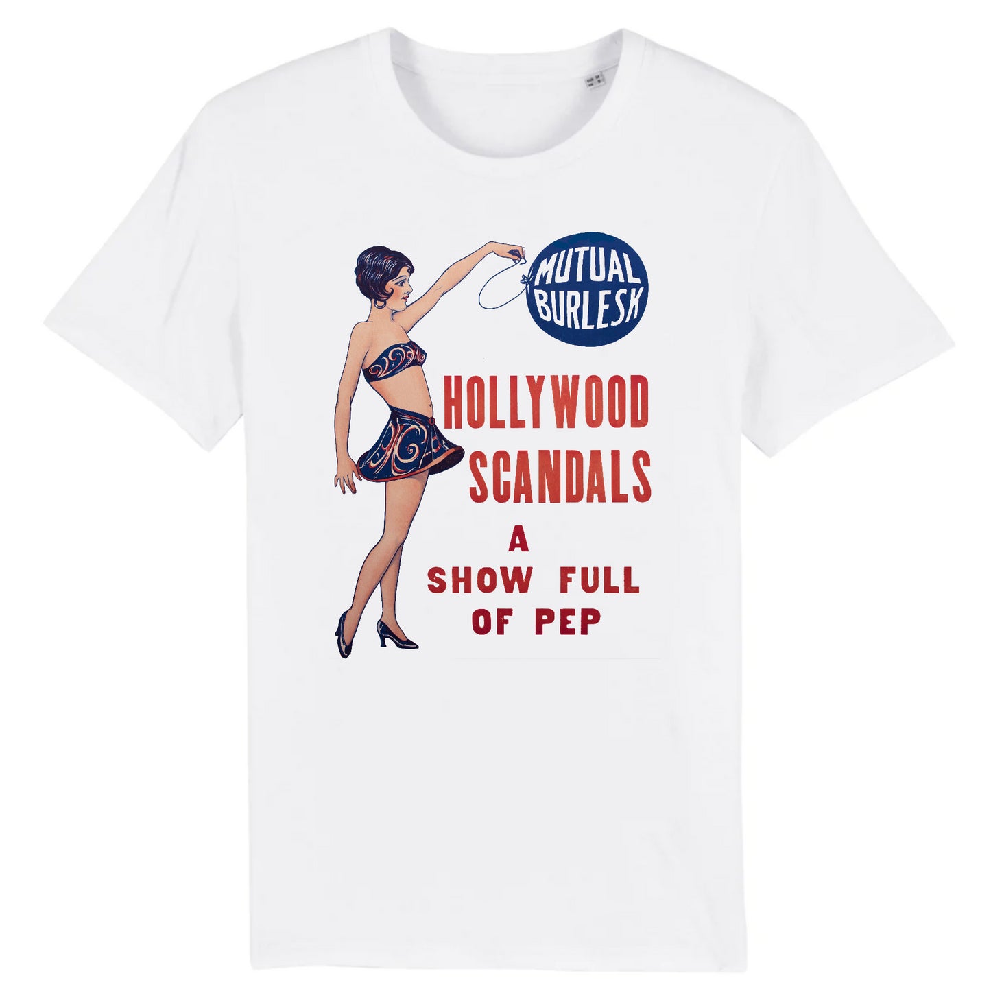 Hollywood Scandals Mutual Burlesque Window Card Poster, 1926 - Organic Cotton T-Shirt