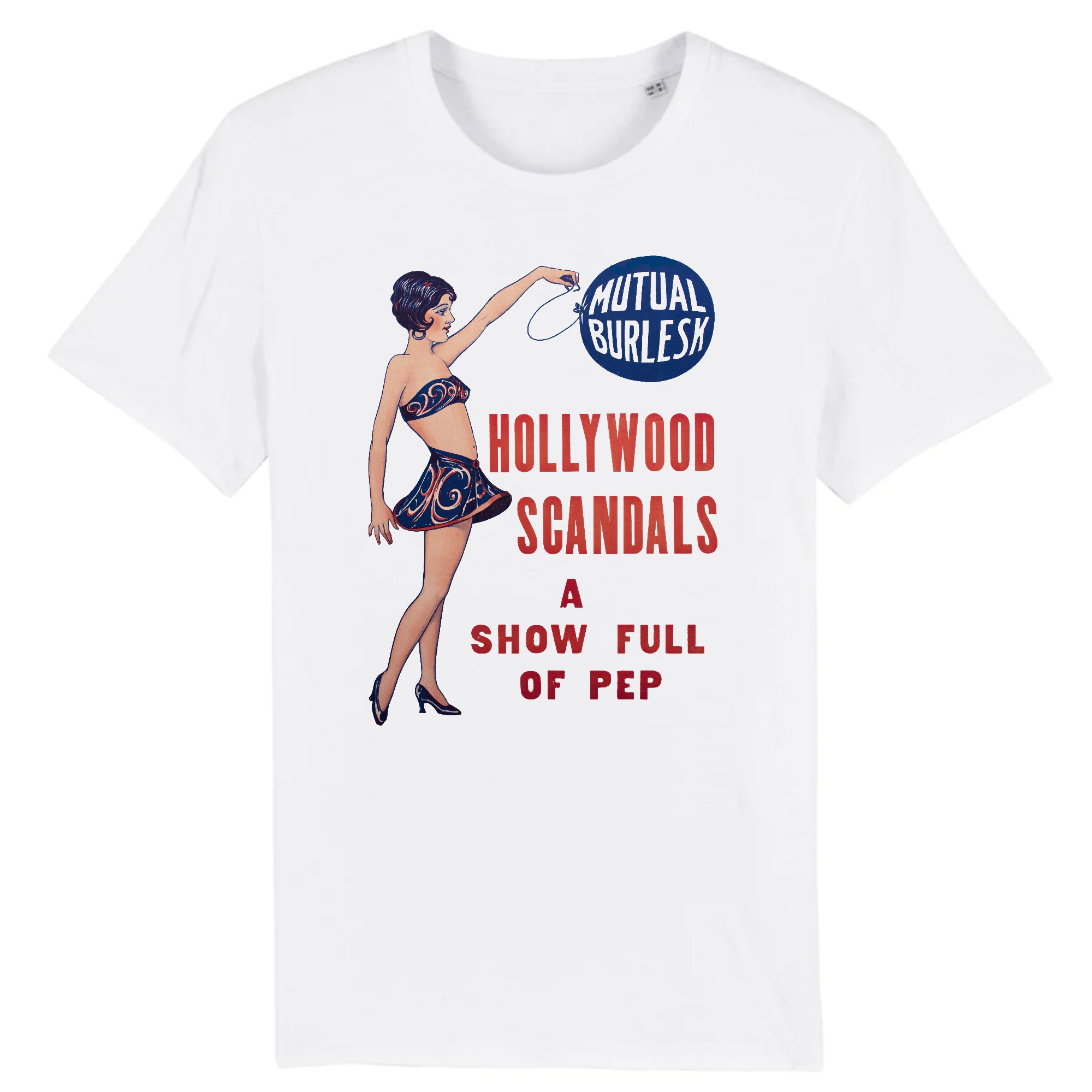 Hollywood Scandals Mutual Burlesque Window Card Poster, 1926 - Organic Cotton T-Shirt