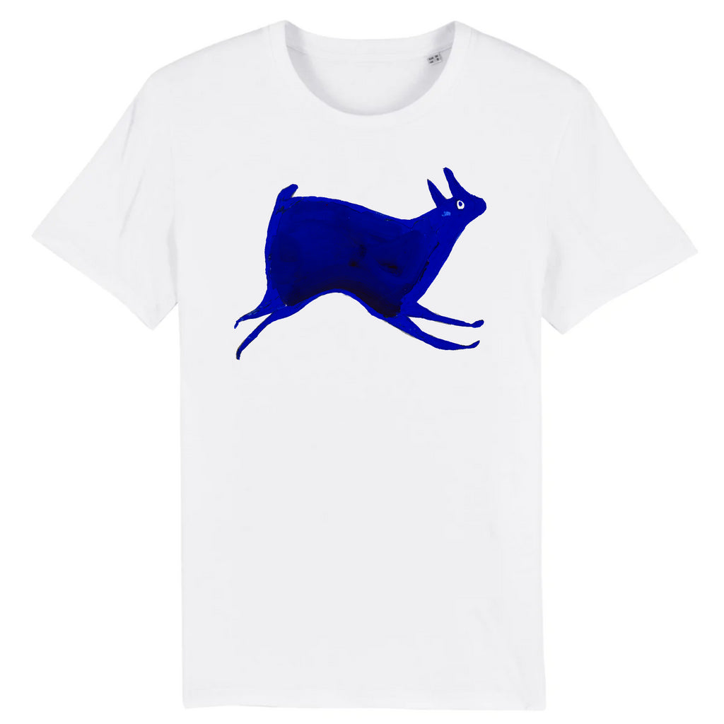 Blue Rabbit by Bill Traylor c.1941 - Organic Cotton T-Shirt