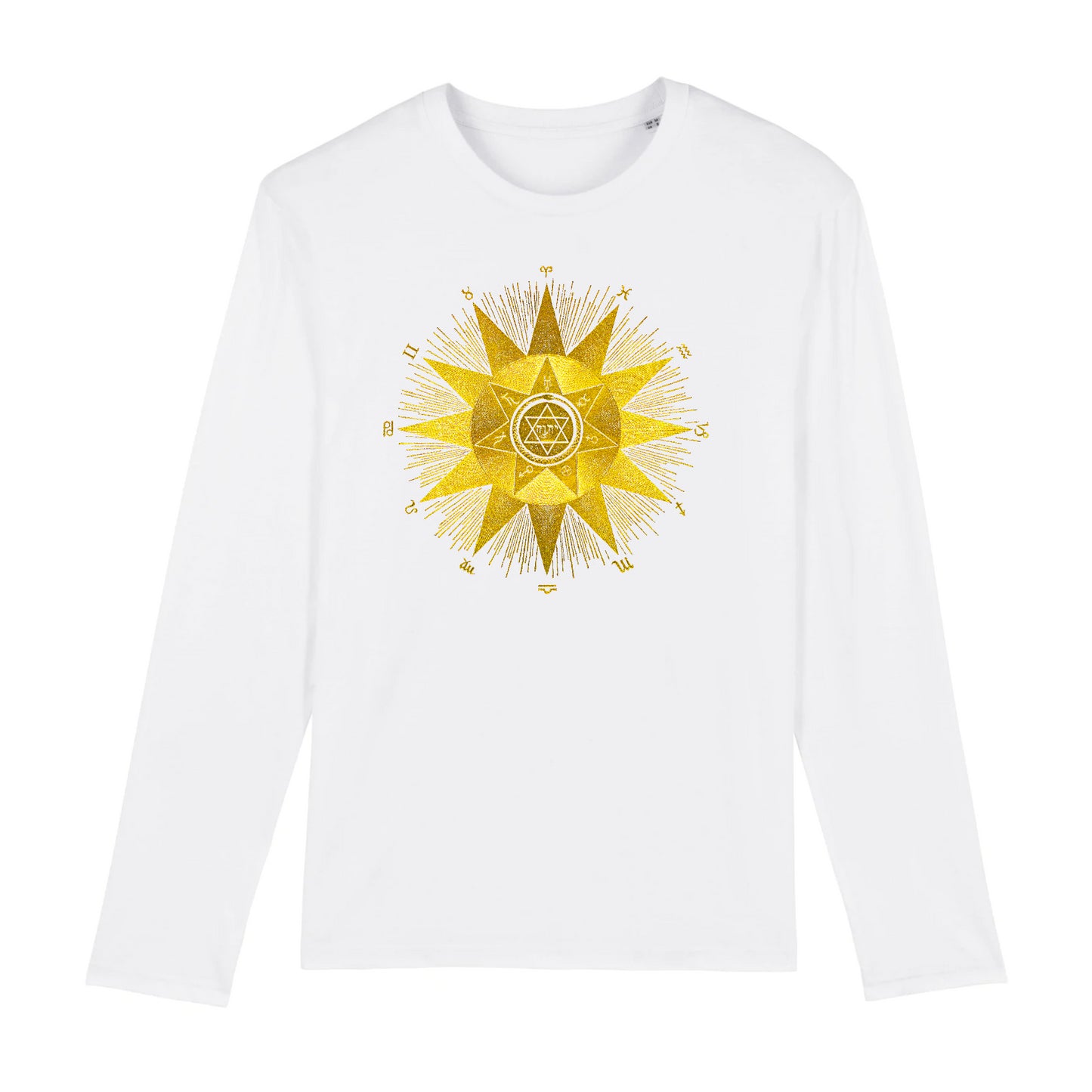 The Rising Signs from Solar Biology by Hiram Erastus Butler - Camiseta de manga larga de algodón orgánico