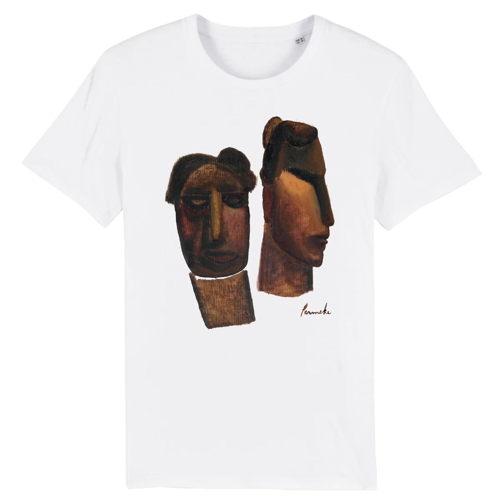 Cabezas primitivas de Constant Permeke, 1924 - Camiseta de algodón orgánico