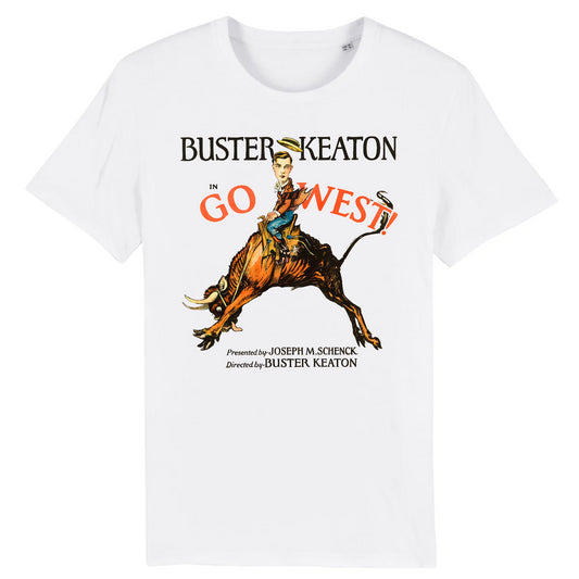 Buster Keaton dans Go West, 1925 - T-shirt en coton biologique
