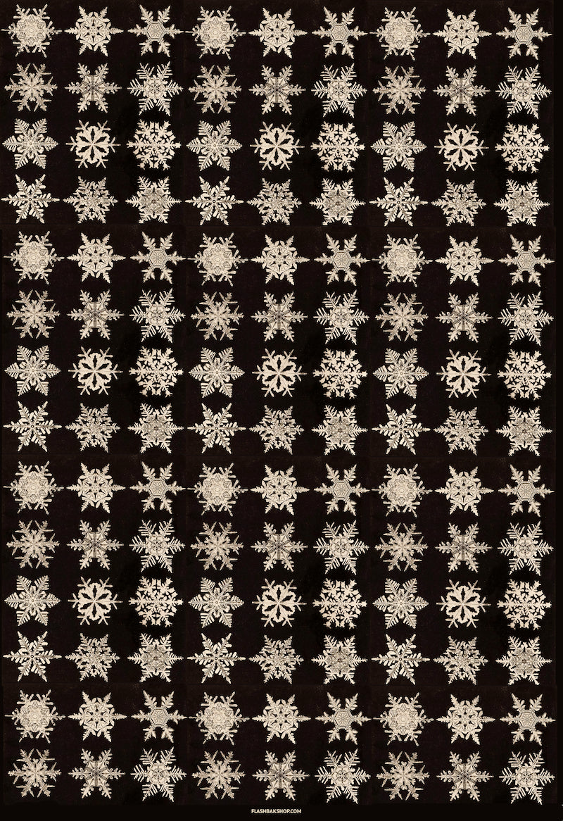 Snowflakes by Wilson Bentley, 1885 - Wrapping Paper