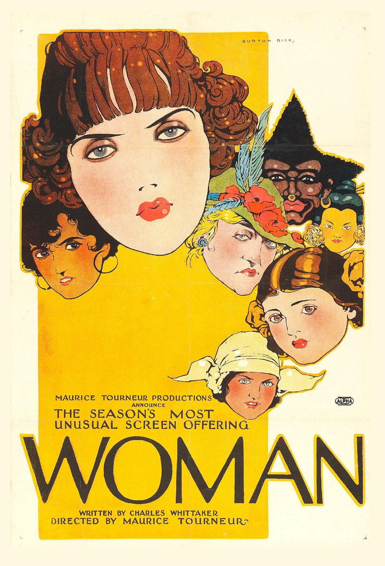 Femme, 1918 - Carte postale