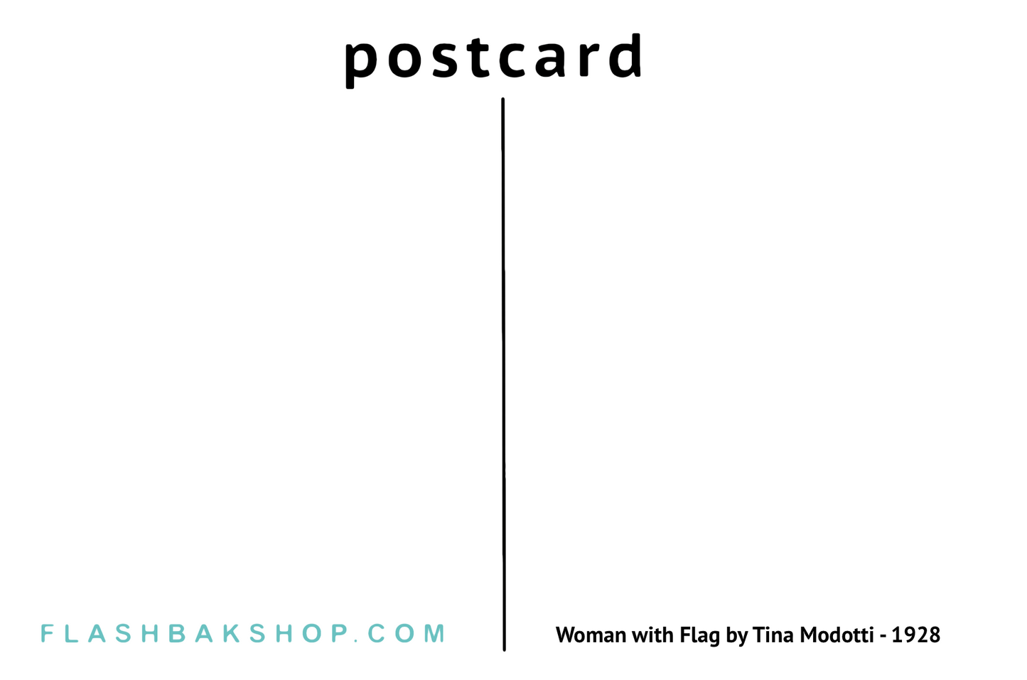 Femme au drapeau de Tina Modotti - 1928 - Carte postale
