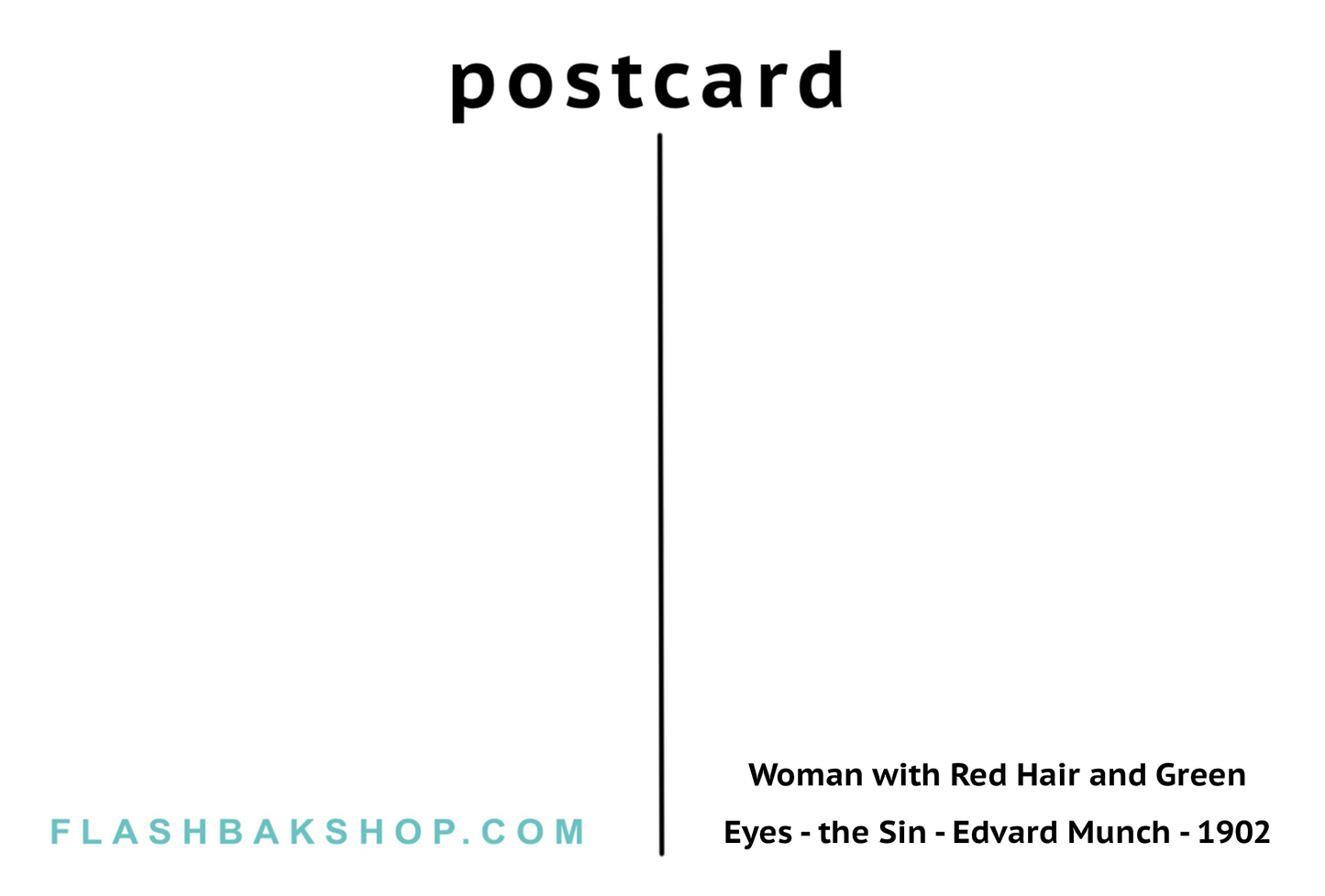The Sin by Edvard Munch, 1902 - Postcard