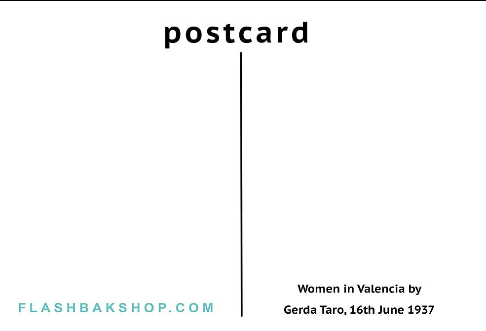Femmes à Valence de Gerda Taro, 16 juin 1937 - Carte postale 