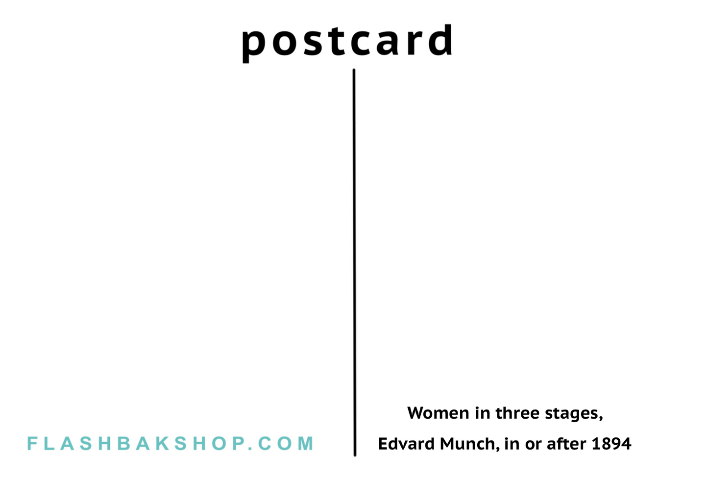 Mujeres en tres etapas de Edvard Munch, c.1894 - Postal