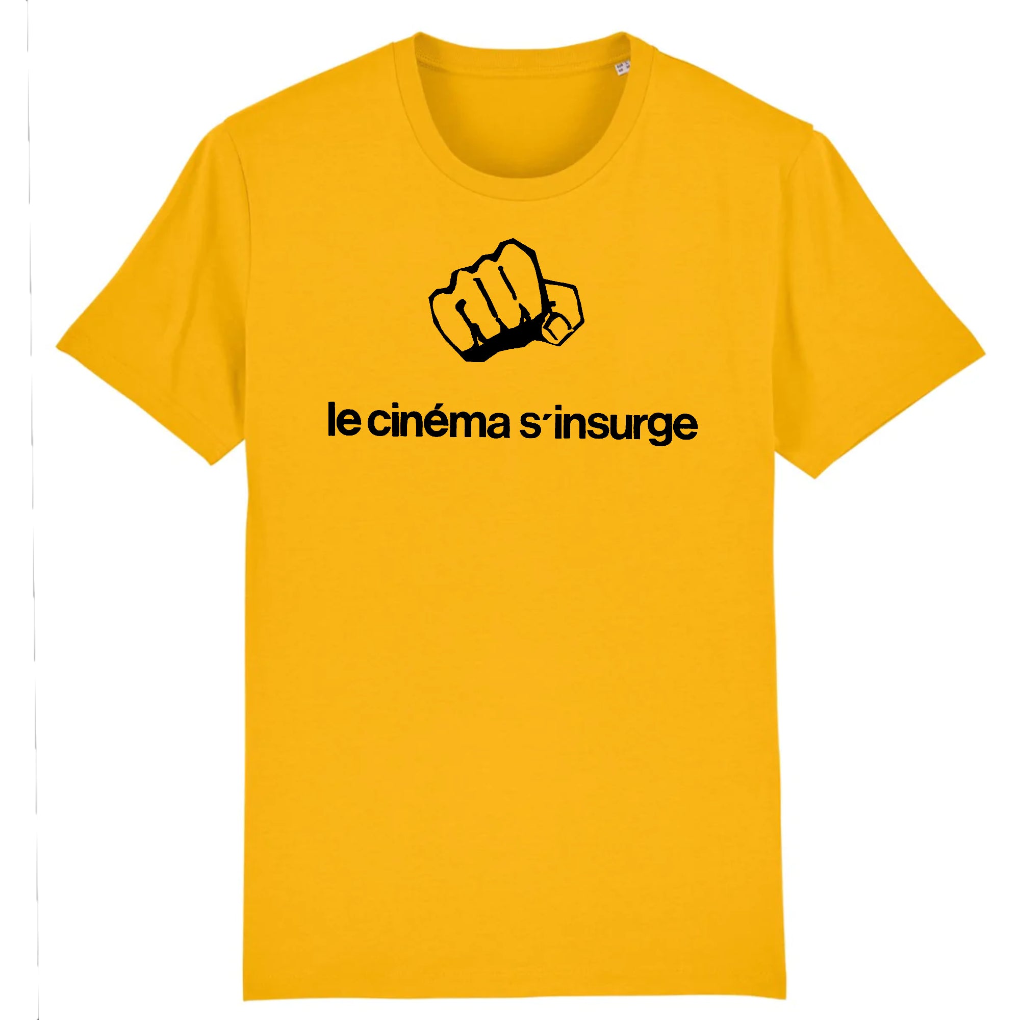 Cinema S'Insurge (Cinema Rises Up), affiche réalisée par des étudiants radicaux en cinéma des universités parisiennes au lendemain des bouleversements de mai 1968 - T-shirt en coton biologique