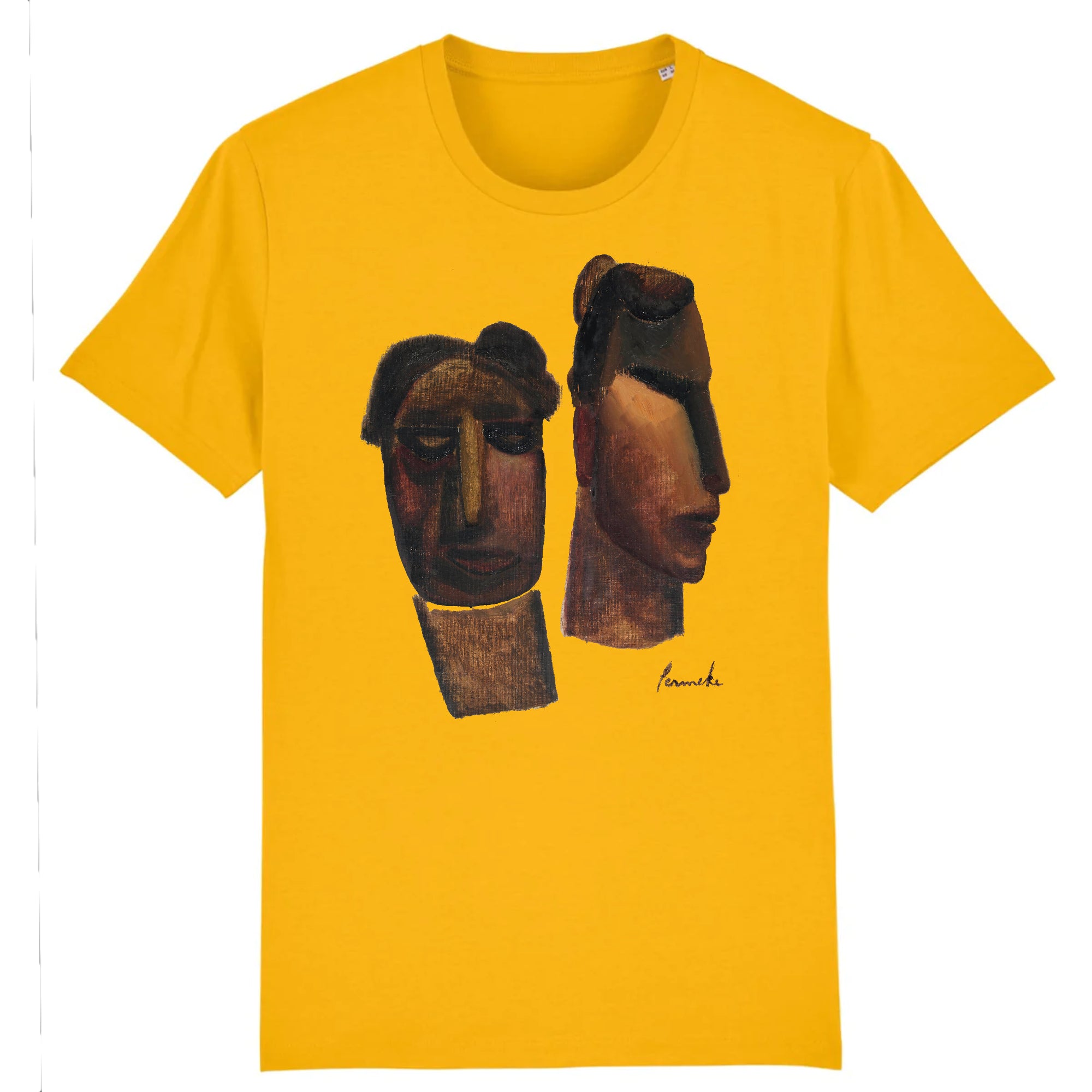 Primitive Heads by Constant Permeke, 1924 - Organic Cotton T-Shirt