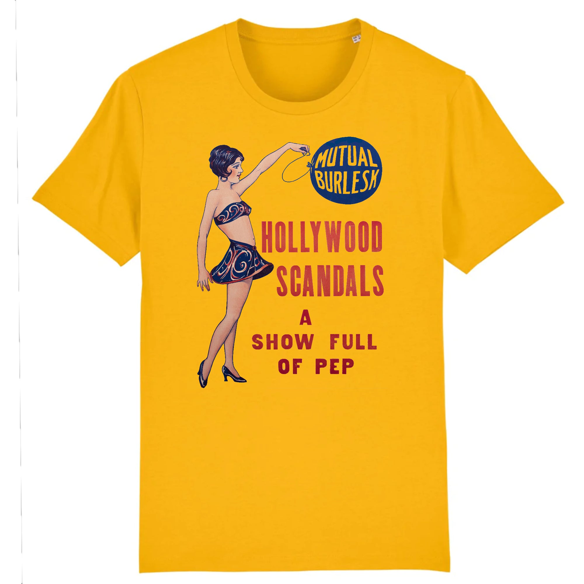 Hollywood Scandals Mutual Burlesque Window Card Poster, 1926 - Organic Cotton T-Shirt