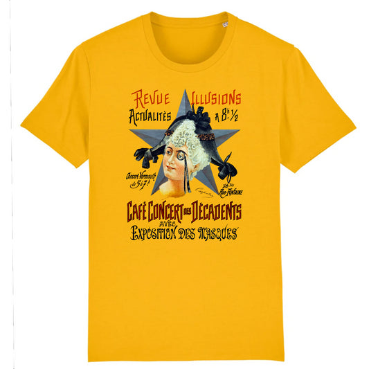 Revue Illusions Actualites - Concert Des Decadents avec Exposition Des Masques, 1891 - Organic CottonT-Shirt