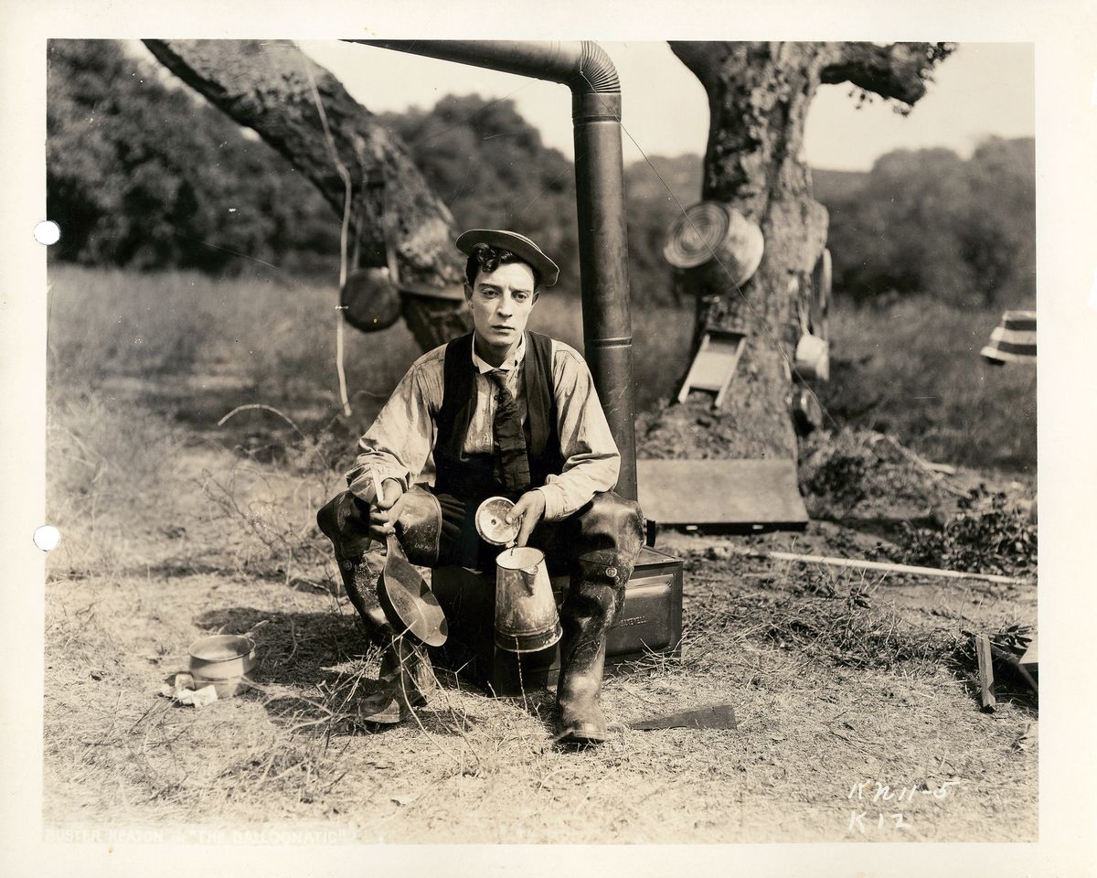 Still photograph from Buster Keaton's 'Balloonatic' - 1923