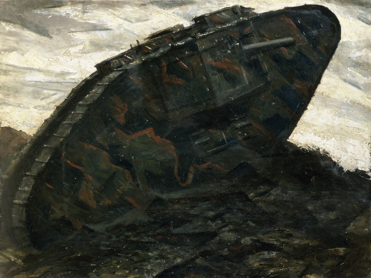 'A Tank' by C.R.W. Nevinson - 1917
