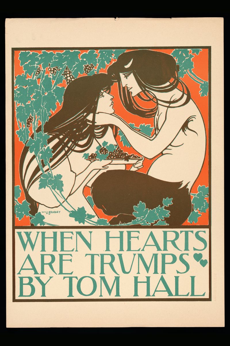Cuando los corazones son triunfos de Will Bradley - 1895
