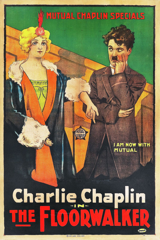 Poster for Charlie Chaplin's 'The Floorwalker' -  1917