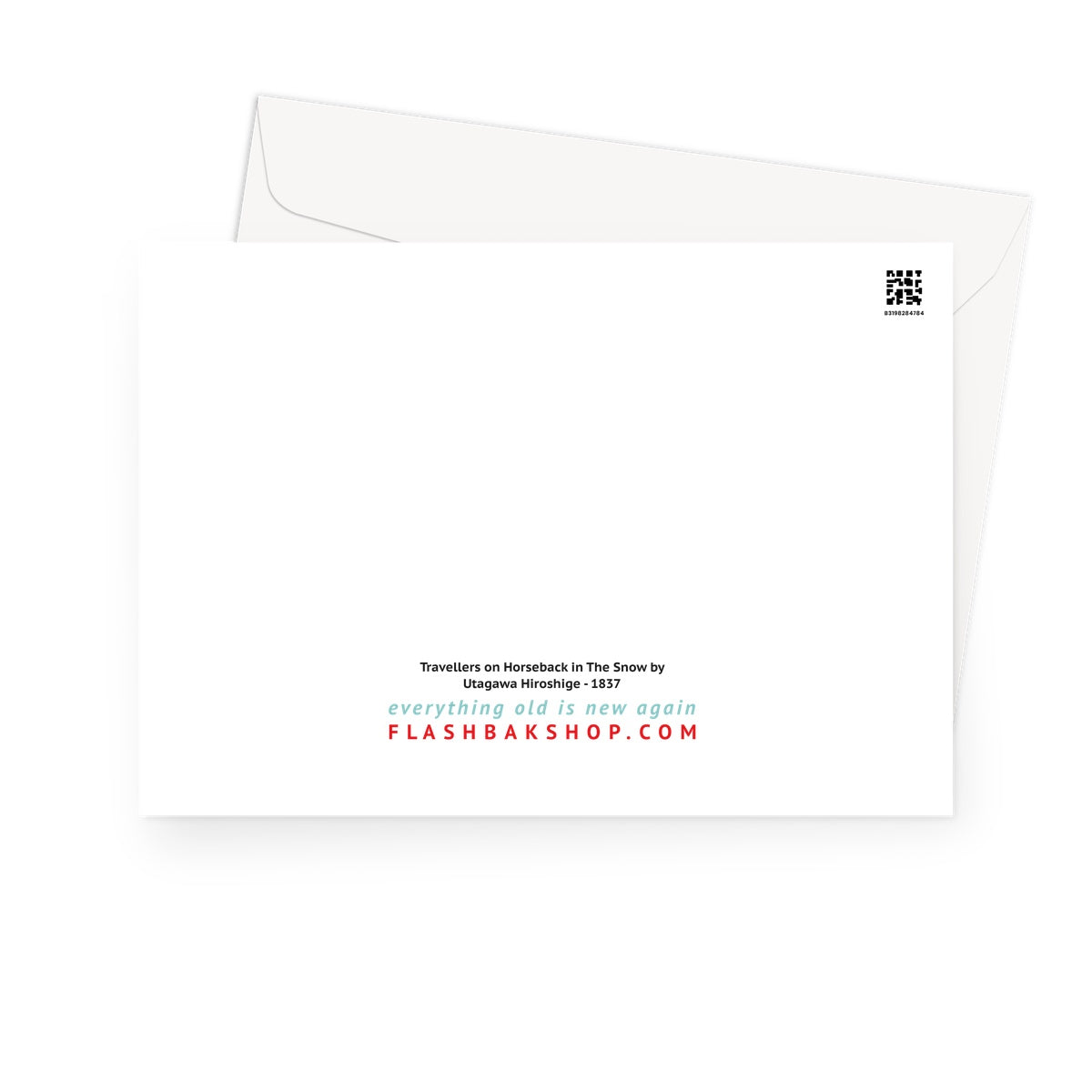 Viajeros a caballo en la nieve, c.1835 - Tarjetas de felicitación