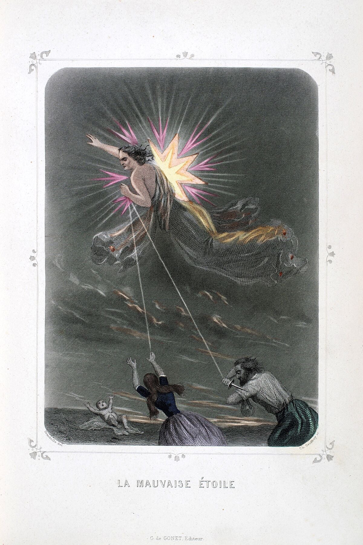 Illustration from Les Etoiles by JJ Grandville, published 1849.