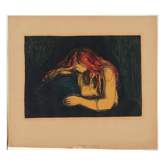 El vampiro II de Edvard Munch - 1895-1902 