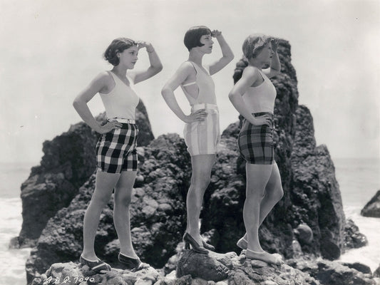 Sally Blaine, Louise Brooks and Nancy Phillips - publicity still for 'Rolled Stockings' (now considered lost), 1927