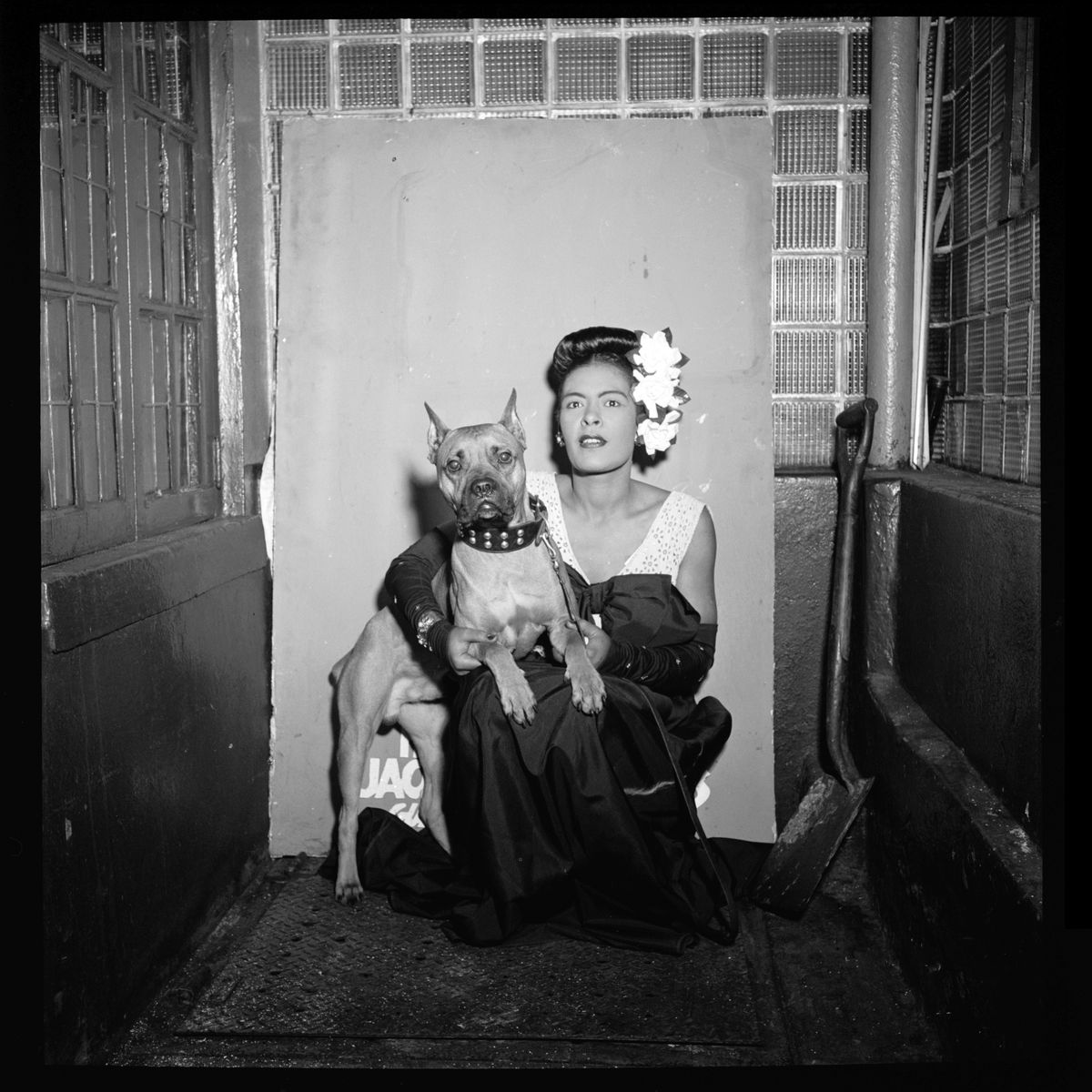 Portrait of Billie Holiday and Mister by William P. Gottlieb - 1947