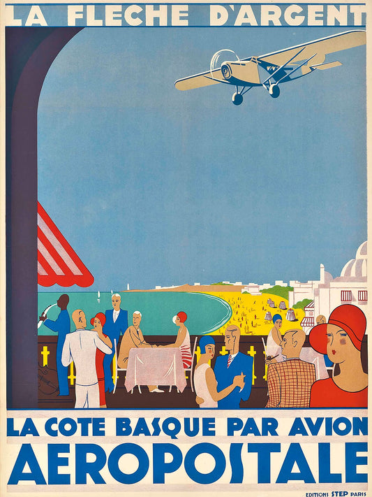 La Fleche D'Argent - Aeropostale, La Cote Basque (anonymous) - c.1930
