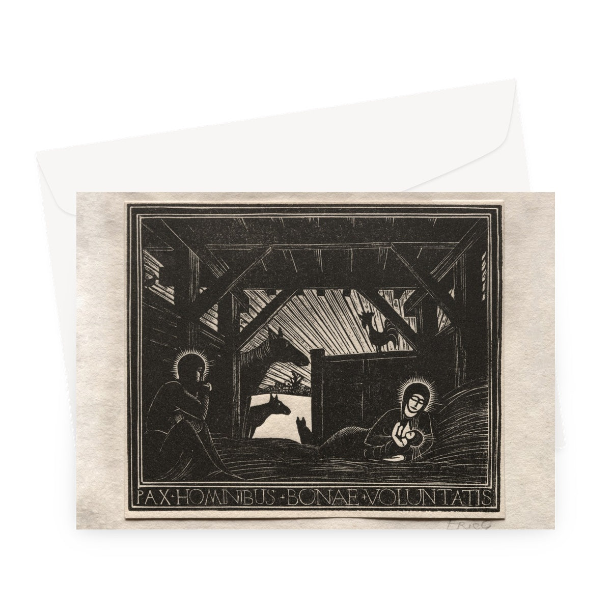 Christmas Gifts Dawn 1916 by Eric Gill - Greeting Card
