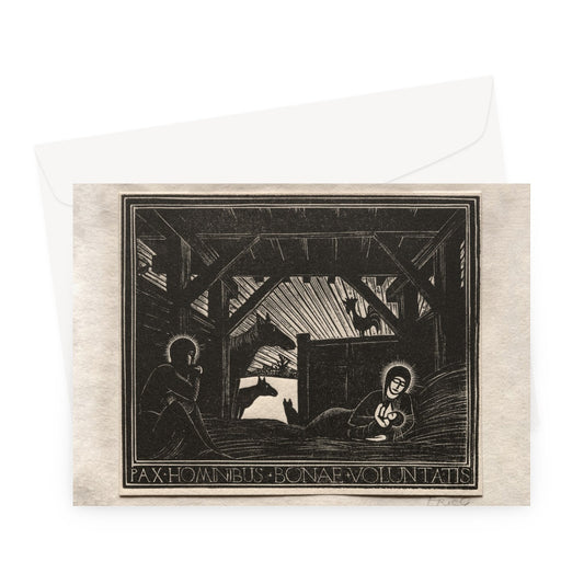 Christmas Gifts Dawn 1916 by Eric Gill - Greeting Card
