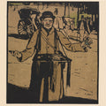 London Types : Hawker by William Nicholson - 1898.  Printmaker William Nicholson worked in partnership with his brother-in-law James Pryde, under the pseudonym the Beggarstaf Brothers.