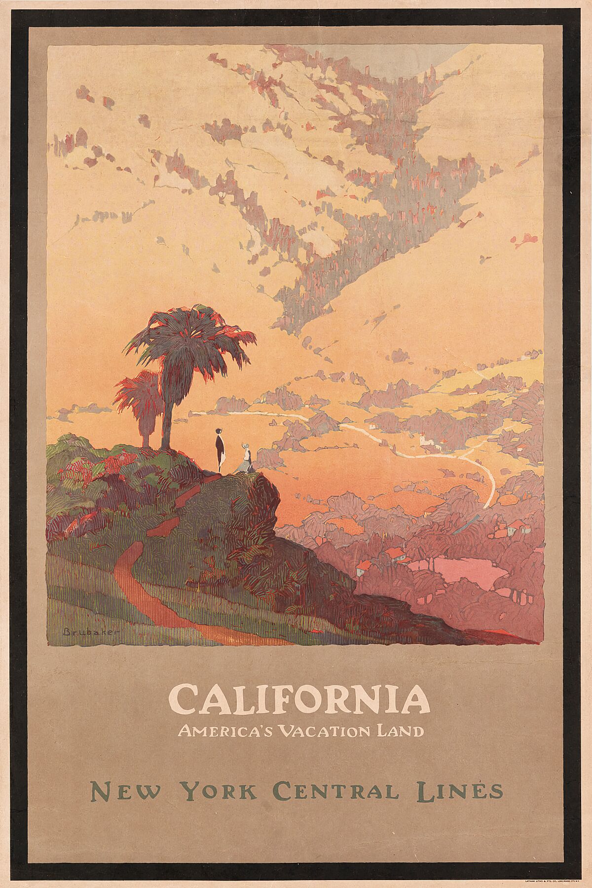 California/America's vacation land/New York Central lines by  Jon O. Brubaker , 1925